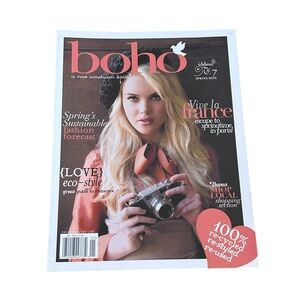 Boho A New American Spirit Magazine #7 Spring 2010 Rare Eco-Conscious Bohemian